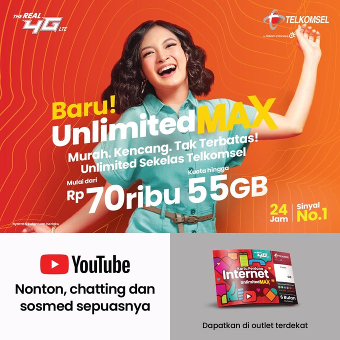 Cara Daftar Paket Unlimited Max Telkomsel